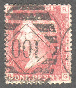 Great Britain Scott 33 Used Plate 162 - RG - Click Image to Close